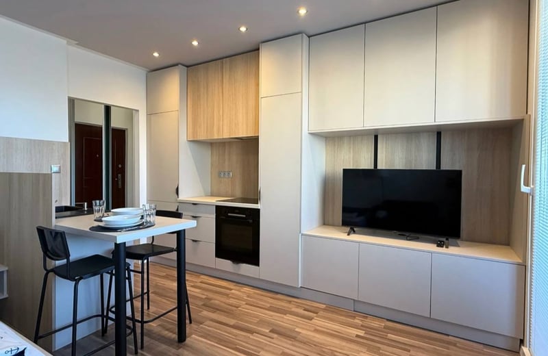 Rent of a modern furnished studio, Bratislava-Petržalka, Slovakia